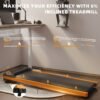 c58b99aa-e909-4c0b-ba98-9b033cef21cf.jpg 6 Incline Walking Pad Treadmill Portable Compact Treadmills Under Desk Treadmill