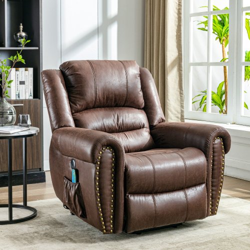 c72df777-bf62-4040-9717-d8de4b2983c7.jpg Massage Chair Heavy Duty Electric Faux Leather Reclining Chairs With USB Port And 2 Side Pockets