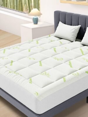 Mattress Protector, Thickened Mattress Pad With Bamboo Fiber Viscose Filling