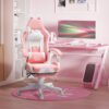 Cute Racing Gamer Chair, Pink