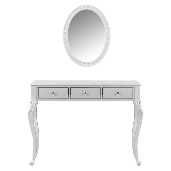 Luxury Makeup Vanity Desk With Oval Mirror