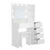 Vanity, Makeup Vanity Desk Set With Mirror & Light