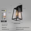 European style exterior wall light, outdoor light, waterproof courtyard light