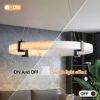 d36cb6f9-902a-4945-8eec-5968648c3f7a.jpg Modern LED Pendant Light, 24-Inch Round Hanging Chandelier With Adjustable Height,