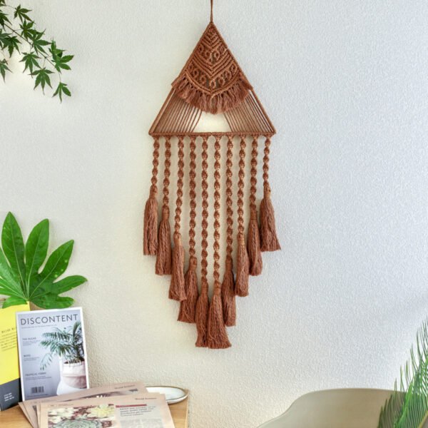 d4e13c28-6a21-4142-80ab-0042c0063a86.jpg Handwoven Home Decor Triangle Dream Catcher Pendant