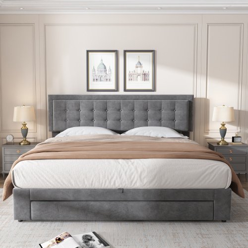 Upholstered Bed,Super King Size Bed-6ft180x200cm