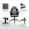 daa9dfc0-1e9a-4c89-a67a-e73bbf5885ae.jpg PU Leather Gaming Chair with Flip-up Armrests