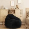 Bean Bag Chair For Adults, Foam Filled Furniture With Soft Removable Cover