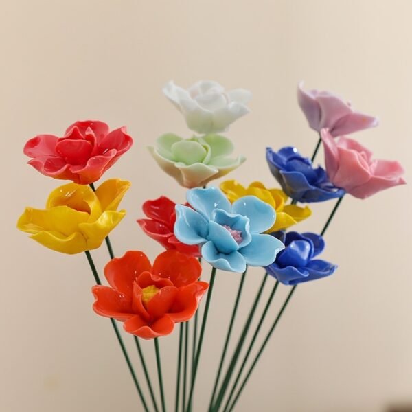 Eternal Home Decor Creative Ornaments Jingdezhen-inspired Artificial Flowers