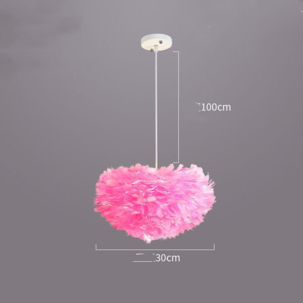dcf8e098-7415-44e7-8229-d8a276edca4a.jpg Modern Minimalist Master Bedroom Ins Net Red Girl Heart Chandelier