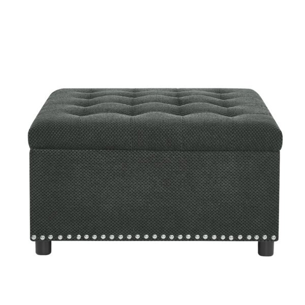 Storage Ottoman, Tufted Footstool.
