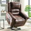 dfbc265d-6550-445f-b629-61b4bf17fde9.jpg Massage Chair Heavy Duty Electric Faux Leather Reclining Chairs With USB Port And 2 Side Pockets