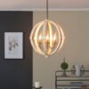 e061a08f-ade8-4fc4-9889-afb7130125ba.jpg 6 - Light Wood Chandelier With Adjustable Chain For Kitchen, Dining Hall Entrance, Bulb Not Included