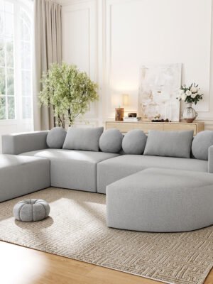 Boneless Couch Modular Sectional Sofa 114.9