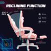 Cute Racing Gamer Chair, Pink