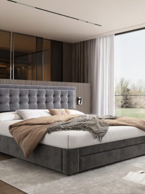 Upholstered Bed,Super King Size Bed-6ft180x200cm
