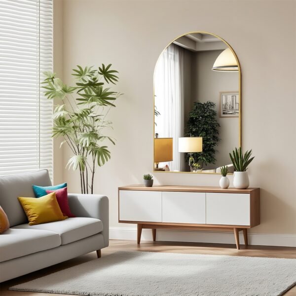 e2db6a22-3744-42a4-880c-638f216ab719.jpg Bathroom Wall Mirror, Metal Frame Vanity Mirror For Bedroom, Entryway, Living Room