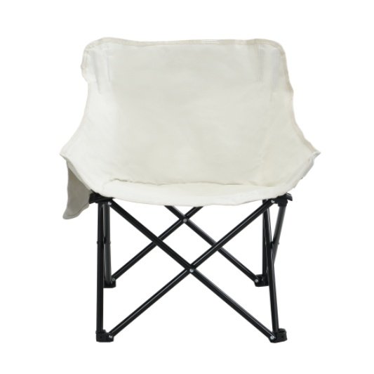 2PCS Outdoor Camping Chairs Folding Portable, Carry Bag ,Beige