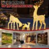 3-Piece Lighted Christmas Reindeer Family Set Outdoor Decorations,