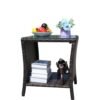 Outdoor Patio Furniture 1 Coffee Table With Clear Tempered Glass