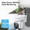 Cellular Security Camera Outdoor Wireless, No WiFi Needed Solar Powered 4G LTE Camera, 2K Color Night Vision, PIR Motion Sensor, 360 Live View, Two-Way Audio, SIM Card & SD Card Included