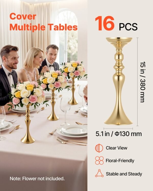 16 PCS Wedding Flower Vase,