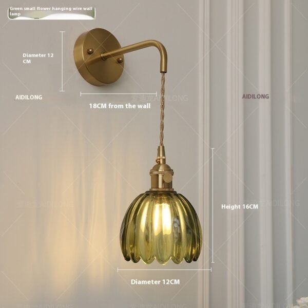 ed48828b-157e-476a-b832-b3f1b2dfbb2c_trans.jpeg Retro Copper Glass Amber Little Flower Single-head Bedroom Simple Chandelier