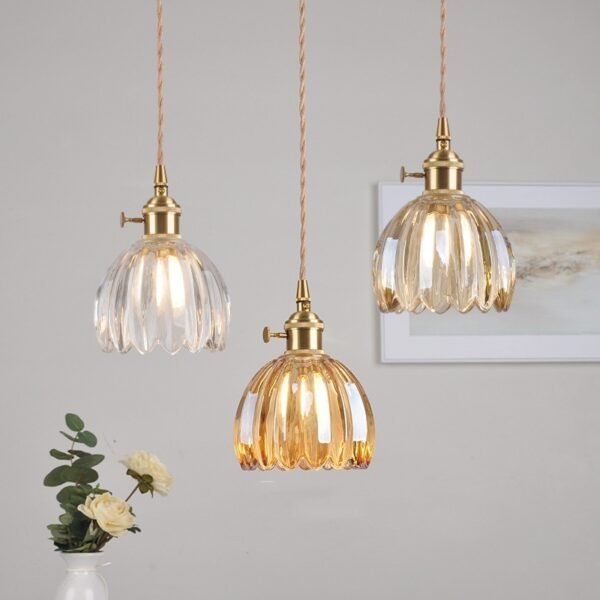 ed67aa8c-89fb-46f7-b230-ff06fad32abb_trans.jpeg Retro Copper Glass Amber Little Flower Single-head Bedroom Simple Chandelier