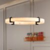f214e76c-ce99-4297-964e-742762adce8a.jpg Modern LED Pendant Light, 24-Inch Round Hanging Chandelier With Adjustable Height,