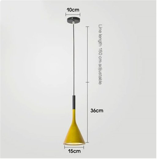 Nordic Minimalism Aluminum Horn Chandelier Restaurant Bar Lamp