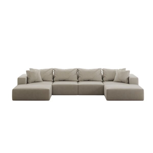 Oversized Sponge Cloud Sofa,Modern Upholstered Sectional Sofa Couch Set