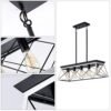 5 Lamps Farmhouse Chandelier Dining Room White - No Bulbs Unavailable