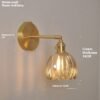 fb70efaa-9c02-411c-8fd7-1ca00e2c5e9b_trans.jpeg Retro Copper Glass Amber Little Flower Single-head Bedroom Simple Chandelier
