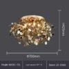 Living Room Showcase Bar Tree Blade Chandelier