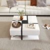Coffee Table, Table With 4 Drawers, 78x78x36cm