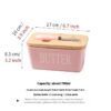 Household Cheese Box Butter Tray Ceramic Butter Box With Knife
