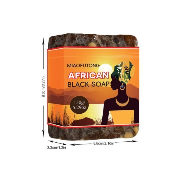African Black Soap 150g, Shea Butter Essential Oil, Handmade