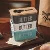 Household Cheese Box Butter Tray Ceramic Butter Box With Knife