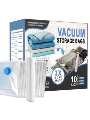 205eb6c0-09c5-4a5e-ab7b-656bf37f3663.jpg Eco-Friendly Clothes And Bedding Space-Saving Compression Bags, 4 Medium Bags, 4 Large Bags, 2 Extra Large Bags With Pump