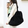 75cb1d9a-73a1-431c-aa1e-2e38e733b1f0.jpg Ins Corduroy Shoulder Bags Drawstring Multi-pocket Handbag Women Underarm Bags