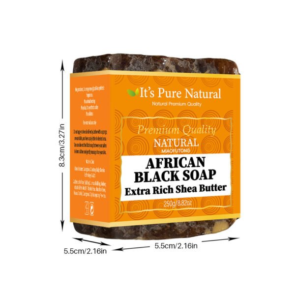 African Black Soap 150g, Shea Butter Essential Oil, Handmade