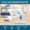 ad6a9e44-aa1f-47df-9182-7188c3b0592b.jpg Eco-Friendly Clothes And Bedding Space-Saving Compression Bags, 4 Medium Bags, 4 Large Bags, 2 Extra Large Bags With Pump