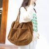 c643c433-6e91-478a-abc5-edb85cd22a5a.jpg Ins Corduroy Shoulder Bags Drawstring Multi-pocket Handbag Women Underarm Bags
