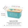 Household Cheese Box Butter Tray Ceramic Butter Box With Knife